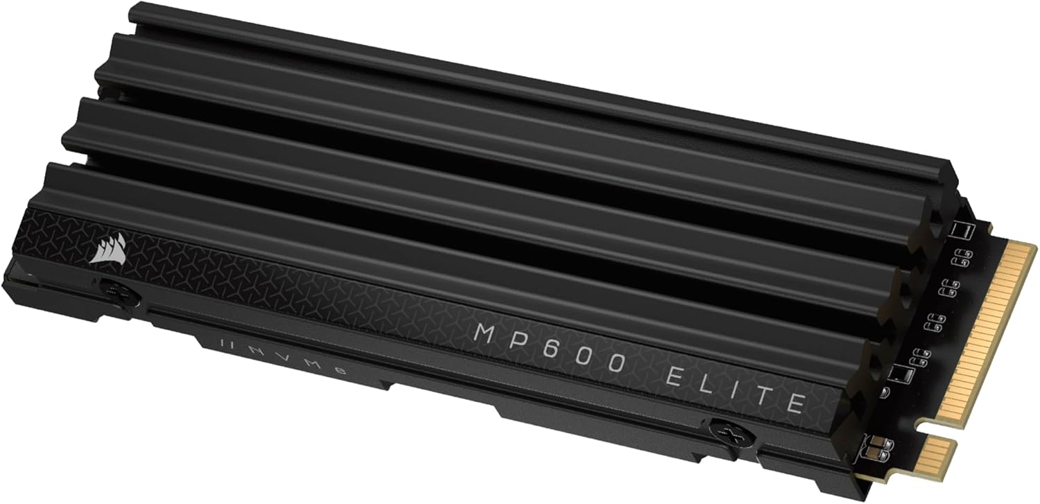 سعر ومواصفات كورسير ام بي 600 ايليت 2TB M.2 PCIe الجيل الرابع x4 NVMe SSD مع مشتت حراري متضمن - M.2 2280 - قراءة متتابعة حتى 7000 ميجابايت/ثانية - تي ال سي ناند 3D عالي الكثافة - اسود (B0CSG79PBV) على Amazon EG