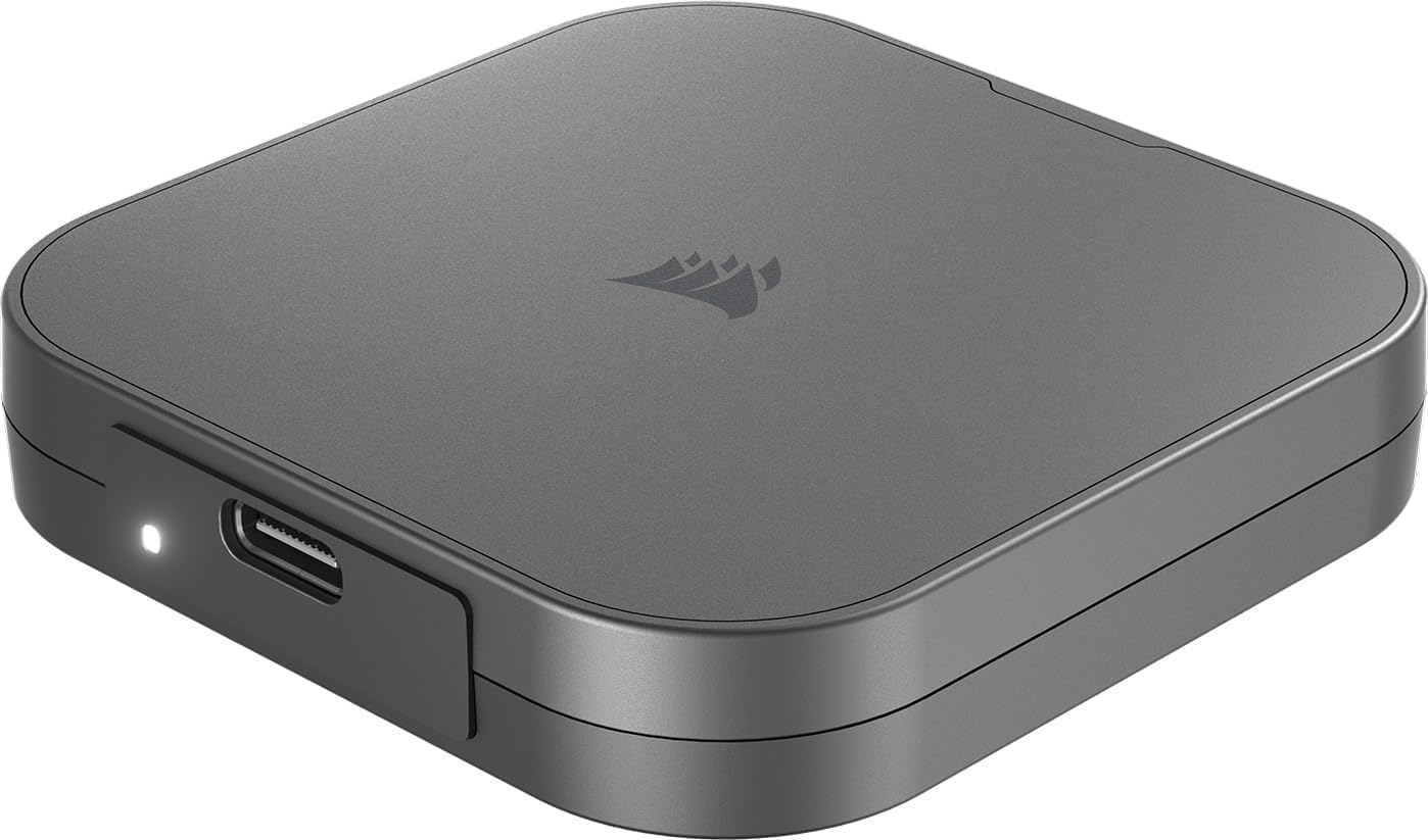 سعر ومواصفات كورسير هارد SSD خارجي محمول EX300U 1TB USB 3.2 نوع C الجيل الثاني، التوصيل والتشغيل، ماج سيف، كابل متضمن - كمبيوتر ويندوز وماك او اس وiOS وايباد او اس واندرويد - رمادي (B0FS29J672) على Amazon EG