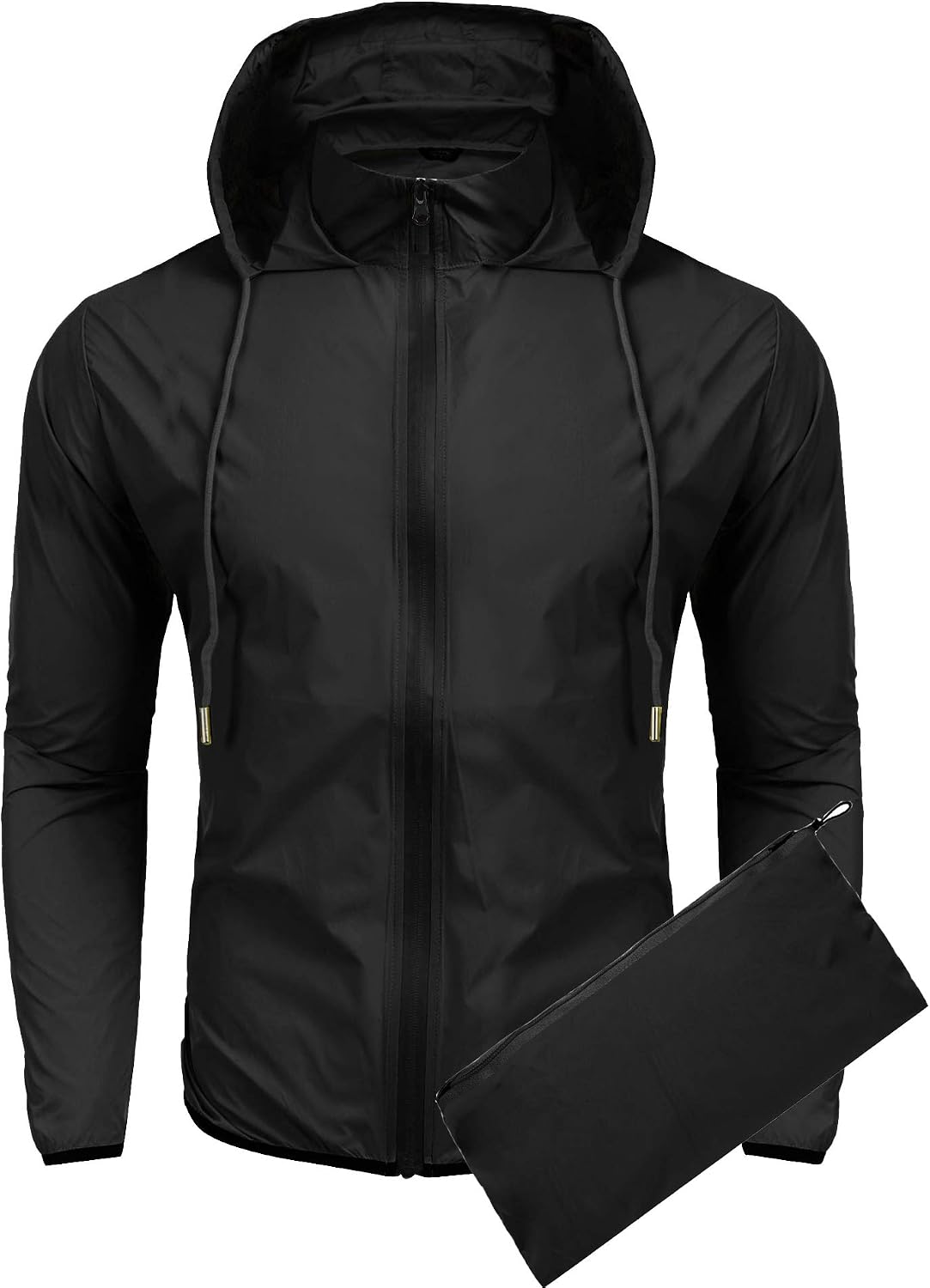 سعر ومواصفات كوفاندي COOFANDY Men's Light Rain Jacket Packable Waterproof Raincoat Windbreaker (B083P1ZVY1) على Amazon EG
