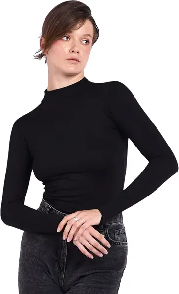 سعر ومواصفات كومودو توب كات بأكمام طويلة مع ملابس داخلية برقبة عالية للنساء من كومودو (عبوة من قطعة واحدة) (B0FX5F6WDH) على Amazon EG
