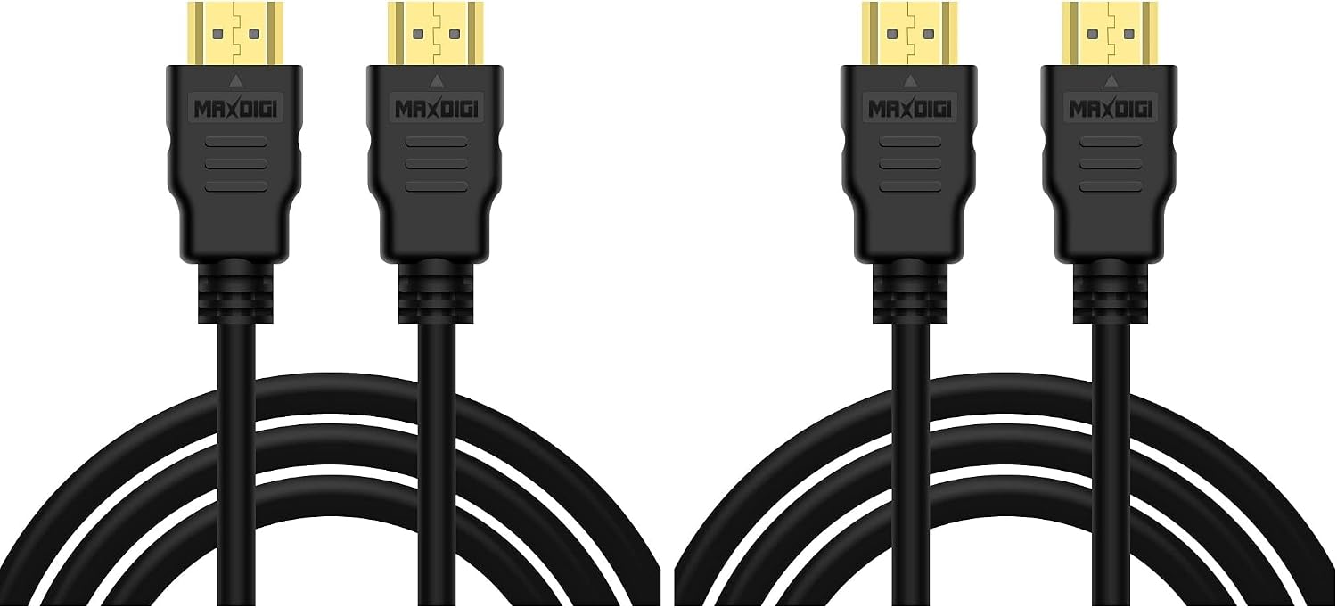 سعر ومواصفات كيبل HDMI 4.9 قدم/ 1.5 متر | موصلات ذهب 24 قيراط عالية السرعة، 4K @ 60Hz، UHD 2K 1080P ARC متوافق مع اللابتوب والشاشة وPS5 وPS4 وPS3 وWII وXbox One وFire TV وتلفزيون ابل وLCD وLED (B0HLDYJZR7) على Amazon EG