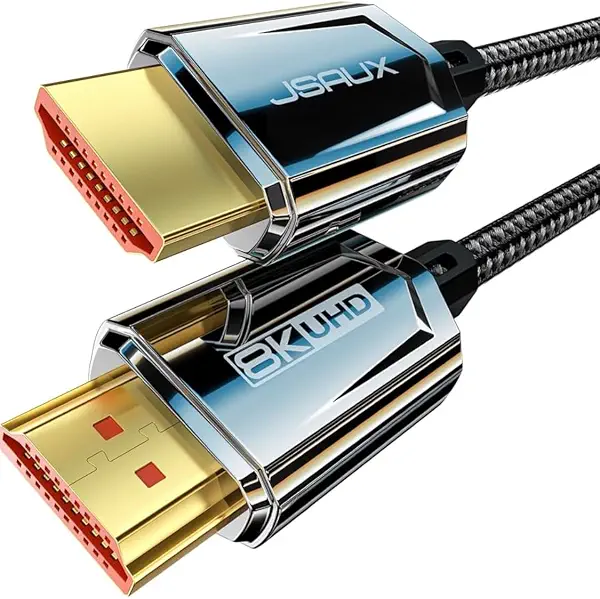 سعر ومواصفات كيبل HDMI 2.1 من جيه سوكس Cv0046 عالي السرعة 48 جيجابايت في الثانية (8K @ 60Hz 4K @ 120Hz 144Hz) eARC HDR10 HDCP 2.2 و2.3 ثلاثي الابعاد متوافق مع بلاي ستيشن 5 و 4 واكس بوكس وتلفزيون UHD Cv0046 (B09LVS47D1) على Amazon EG