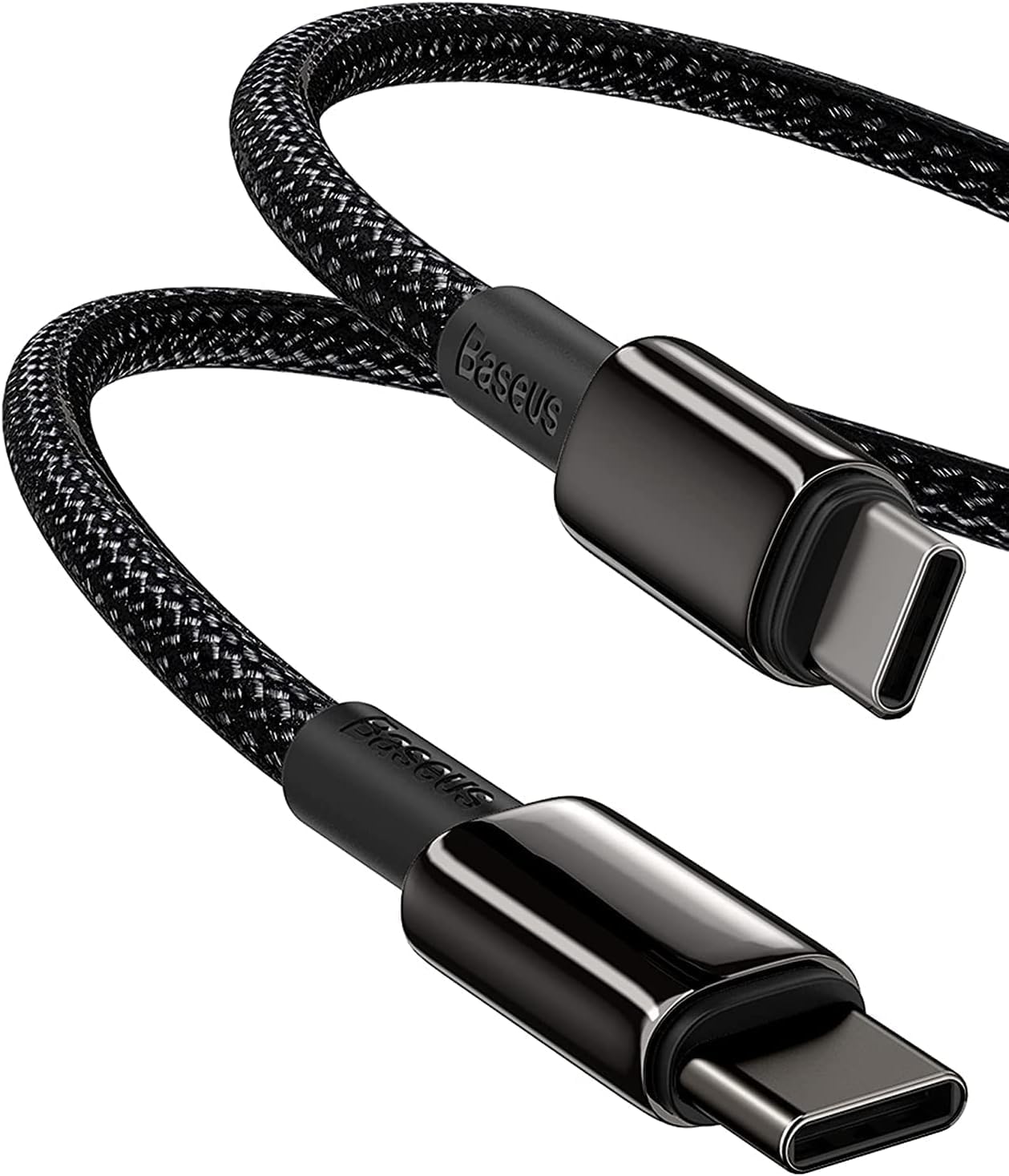 سعر ومواصفات كيبل USB C، باسيوس 100 وات بي دي 5A كيو سي 4.0 للشحن السريع إلى بيانات مضفر من خليط الزنك والنايلون لسامسونج S21 S20+ S10 نوت 10 ايباد برو ماك بوك جوجل بيكسل والمزيد (2 متر) (B08M5L7Q9P) على Amazon EG