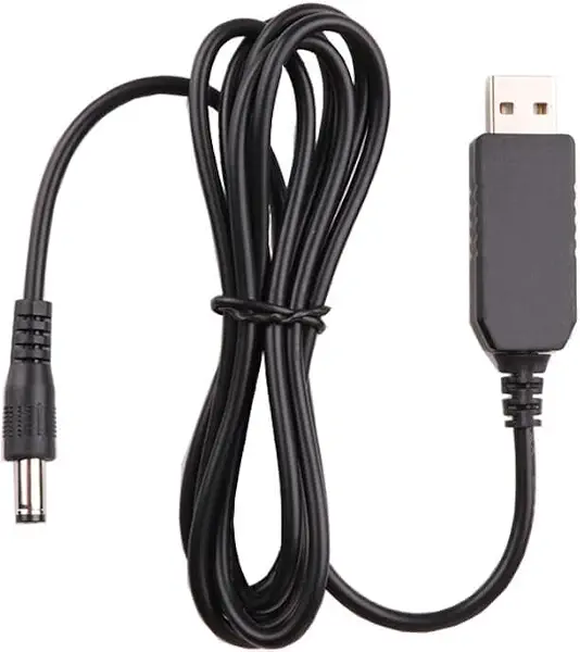 سعر ومواصفات كيبل طاقة USB الى تيار مستمر 12 فولت من دراكس، 1 متر، 5 فولت الى 12 فولت، مقبس 5.5 × 2.1 ملم للراوتر والمروحة واضاءة LED ومكبرات الصوت (B0DJFLJ3NH) على Amazon EG