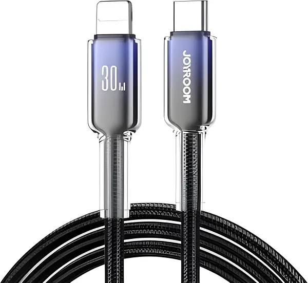سعر ومواصفات كيبل شحن من نوباتيا 30 واط نوع سي (USB-C) متوافق مع سلسلة لايتنينج، سلك مضفر للشحن السريع بي دي لموبايل ايفون 14 13 12 11 برو ماكس، ايباد اير، 1.2 متر، اسود (B0GCJYBTB2) على Amazon EG