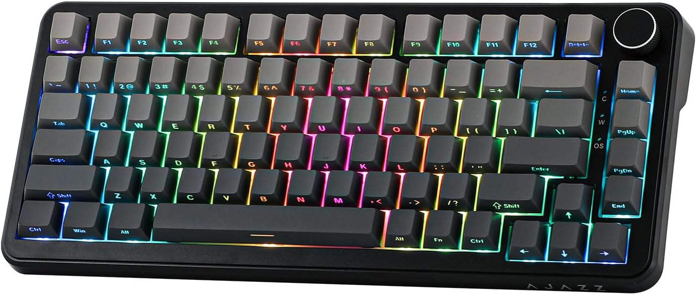 سعر ومواصفات كيبورد أجاز سلكي موديل AK820 ماكس HE مع إضاءة RGB ومفاتيح قابلة للبرمجة باللون الرمادي متوافق مع ويندوز وماك باللغة الإنجليزية (B0DJ2HSKQ6) على Amazon EG