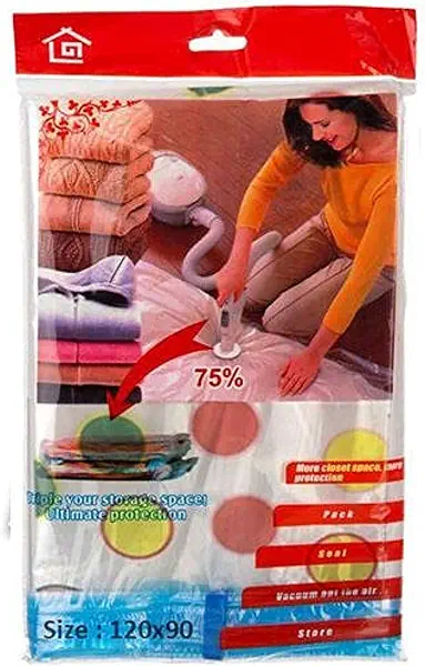 سعر ومواصفات كيس تخزين بتفريغ الهواء، مقاس 100 × 70 سم (B0968Z98DJ) على Amazon EG
