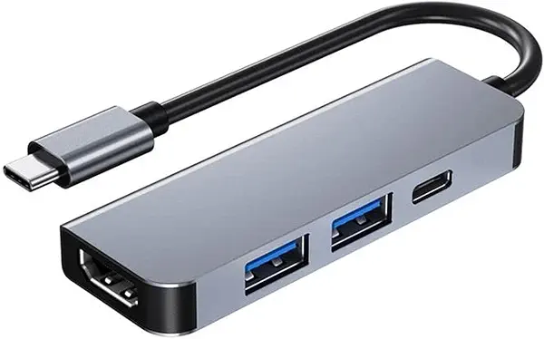 سعر ومواصفات كيندكس موزع كيه اكس 2454 نوع سي 4 في 1 (HDMI 4K - USB 3.0 - USB 3.0 - شاحن بي دي نوع سي)- رمادي (B09RWYHJTJ) على Amazon EG