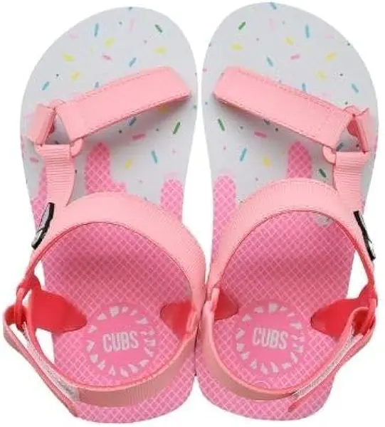 سعر ومواصفات كيوبس Chicago Cubs girls Pink Ice Cream Cone Sling Sandal Sandal (B0D2743X1G) على Amazon EG