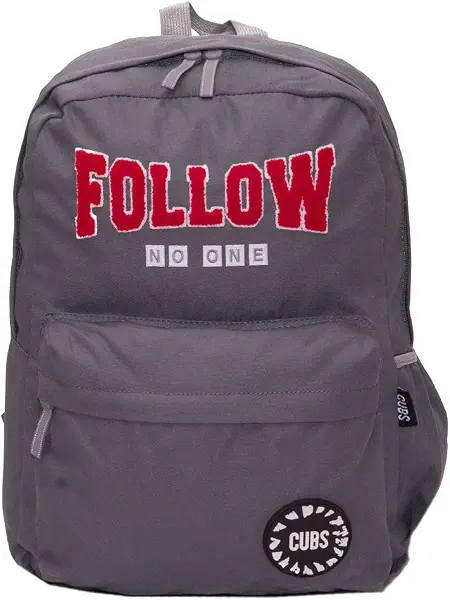 سعر ومواصفات كيوبس Cubs FOLLOW NO ONE الرمادية حقيبة الظهر جونيور (B09TB4FW3G) على Amazon EG