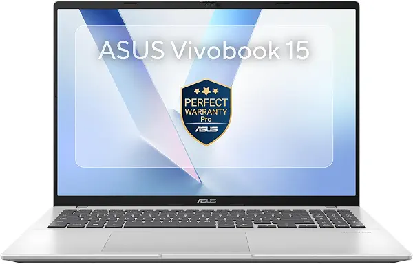 سعر ومواصفات لابتوب فيفوبوك 15 [M1502NAQ-BQ855W] من اسوس، معالج AMD Ryzen 5 150، رام 8GB DDR5، قرص 512GB M.2 ذاكرة مستديمة / منفذ PCIe 4.0® SSD، رسومات AMD Radeon، شاشة 15.6 بوصة FHD (1920x1080)، ويندوز 11 (B0H95G15DM) على Amazon EG
