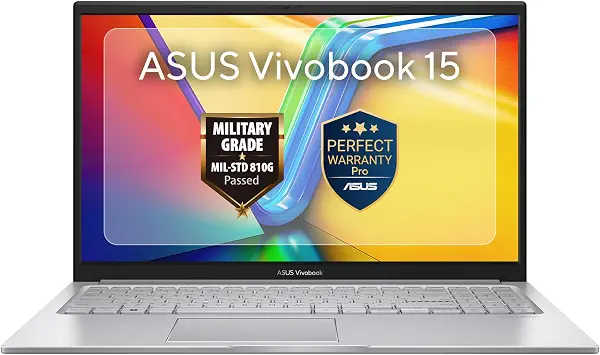 سعر ومواصفات لابتوب فيفيفوك 15 X1504MA-BQL855W، معالج انتل كور™5 320/ذاكرة 8GB DDR5/تخزين 512GB M.2 ذاكرة مستديمة™منفذ PCIe® 4.0 SSD/رسومات انتل®/شاشة 15.6 بوصة/دقة FHD 1920 × 1080/نظام تشغيل ويندوز 11 من اسوس (B0H95CR26R) على Amazon EG