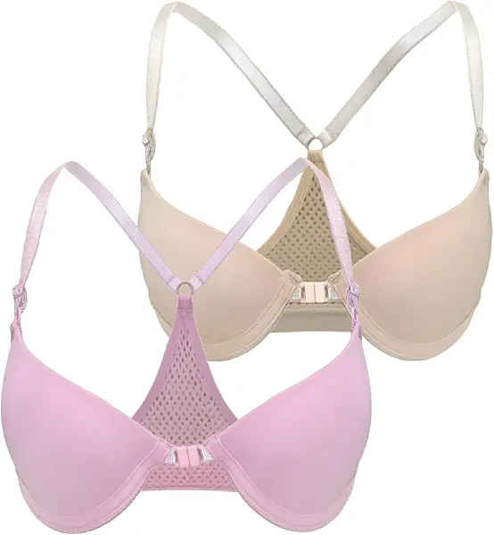 سعر ومواصفات لاسو Lasso Womens Set Of 2 Pieces Sports Back Front Open Bra Cup B Bra (pack of 2) (B0CW3HYTSG) على Amazon EG