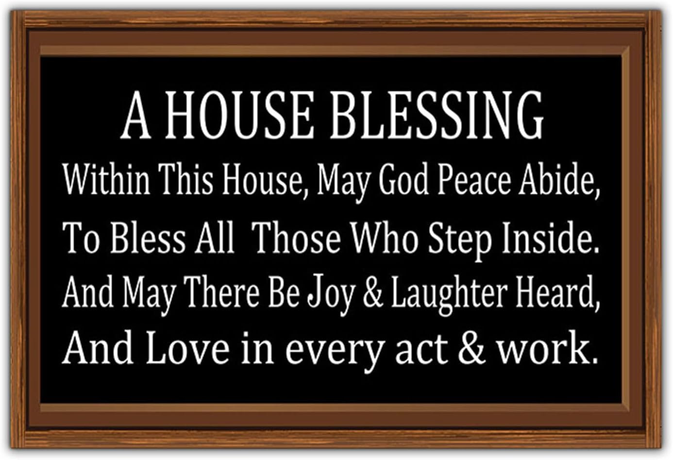 سعر ومواصفات لافتة خشبية معلقة من سوبزي بعبارة «A House Blessing»، لوحة جدارية ملهمة للديكور المنزلي، لافتة خشبية مزخرفة بمقاس 15 سم × 30 سم (B09M8VG6K4) على Amazon EG