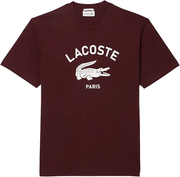 سعر ومواصفات لاكوست Lacoste Mens Classic Fit Print T-shirt Modern (pack of 1) (B0D91VQ7VM) على Amazon EG