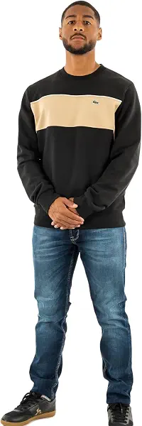 سعر ومواصفات لاكوست Lacoste mens Color-Block Sweatshirt classic (pack of 1) (B0D96D1Q2H) على Amazon EG