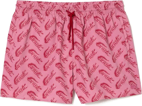 سعر ومواصفات لاكوست Lacoste Mens Recycled Polyester Print Swim Trunks Swim Trunks (pack of 1) (B0BMQRH1JY) على Amazon EG