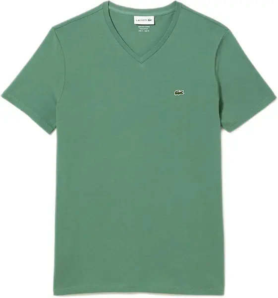سعر ومواصفات لاكوست Lacoste Mens V-neck Pima Cotton Jersey T-Shirt (pack of 1) (B0B3S24MSS) على Amazon EG