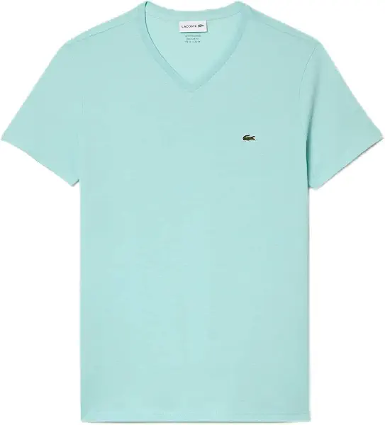 سعر ومواصفات لاكوست Lacoste Mens V-neck Pima Cotton Jersey T-Shirt (B0B3S435LV) على Amazon EG