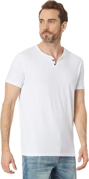 سعر ومواصفات لاكي براند Lucky Brand mens Venice Burnout Notch Neck Tee Shirt T-Shirt (pack of 1) (B08R6H9BPN) على Amazon EG