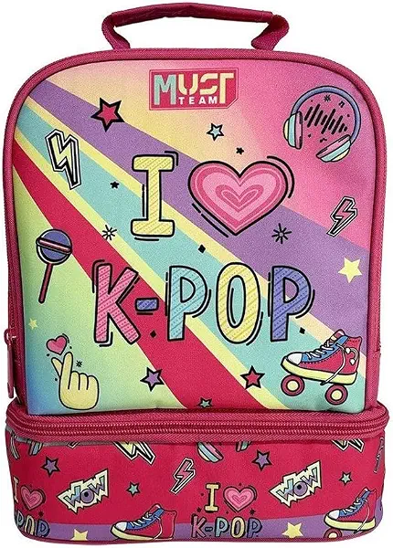 سعر ومواصفات لانش باج ايزوثيرمال مزينة بعبارة I Love K-Pop 2 من ماست (B0FMP7PMTN) على Amazon EG