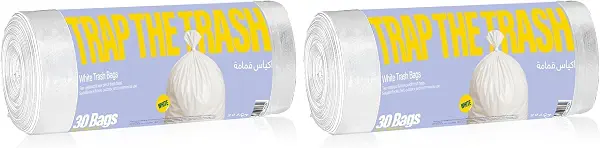 سعر ومواصفات لفة أكياس قمامة من زد باك، 30 قطعة، مقاس 45 سم × 50 سم (عبوة من قطعتين) (B0FGWTC8L6) على Amazon EG