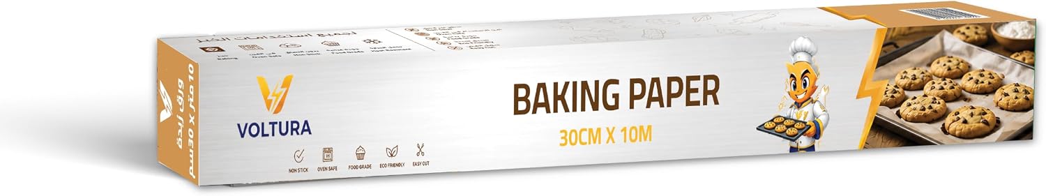 سعر ومواصفات لفة ورق الخبز من فولتورا 30 سم × 10 متر (B0H8YCZGD1) على Amazon EG