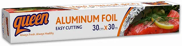 سعر ومواصفات لفة ورق ألومنيوم من كوين، 30 متر × 30 سم (B08WJPXVBL) على Amazon EG