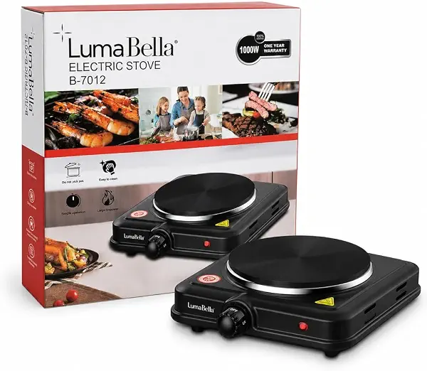 سعر ومواصفات لوح تسخين موديل B-7012 كهربائي من لوما بيلا، 1000 وات (B0H46LSVJL) على Amazon EG