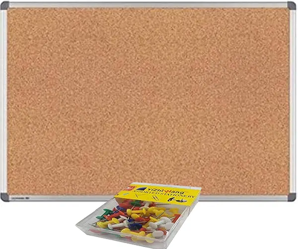 سعر ومواصفات لوح فلين ذكي مزدوج الجوانب بقياس 45 × 60 سم + صندوق دبابيس منظور (B0BLT7C1Y6) على Amazon EG