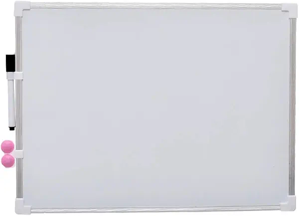 سعر ومواصفات لوح مع قلم وحامل مغناطيسي (40 × 30 سم)، أبيض فضي (B098KQ1GWX) على Amazon EG