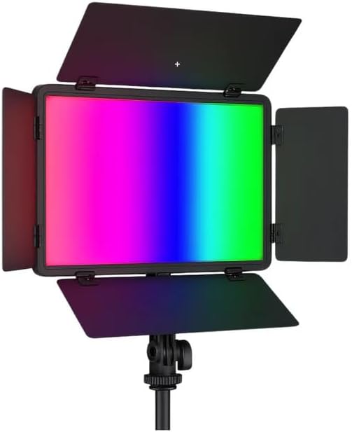 سعر ومواصفات لوحة LED ملونة RGB بقدرة 50 واط مع مجموعة بطارية مزدوجة F750 وشاحن (U800+) من اف اكس ستوديو (B0FZLP1GLQ) على Amazon EG