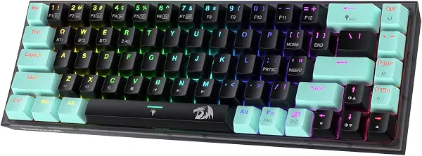 سعر ومواصفات لوحة مفاتيح ألعاب لاسلكية K631 برو اس اي 65% بعدد 3 أوضاع ار جي بي، لوحة مفاتيح ميكانيكية مدمجة قابلة للتبديل السريع مع مقبس PCb ولوحة شفافة ومفتاح خطي هادئ مخصص من ريدراجون، متعددة الألوان (B0BLC5P2NG) على Amazon EG