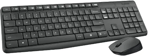 سعر ومواصفات لوحة مفاتيح وماوس لاسلكي من لوجيتك MK235 - أسود (B073H8PH86) على Amazon EG