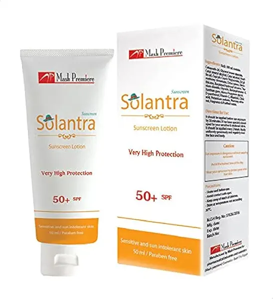 سعر ومواصفات لوشن للحماية من اشعة الشمس بعامل حماية SPF50 من سولانترا، 50 مل، لنوع البشرةجافة (B092LPNMMH) على Amazon EG