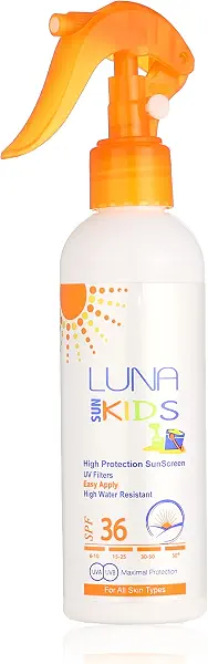 سعر ومواصفات سبراي واقي شمس للأطفال من لونا SPF36 - 165 مل (B09R4V3MN4) على Amazon EG