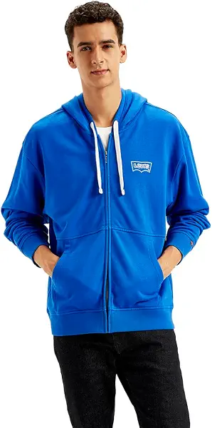 سعر ومواصفات ليفايس Levi's Mens Embroiderd Zip Open Sweatshirt -1 Sweatshirt (pack of 1) (B0DBG6P6SJ) على Amazon EG