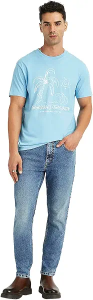 سعر ومواصفات ليفايس Levi's Mens Men's 512 Blue Slim Tapered Fit Jeans Modern (pack of 1) (B0CQ8RBR82) على Amazon EG