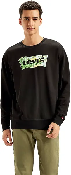 سعر ومواصفات ليفايس Levi's Mens Photo Batwing Sweatshirt Sweatshirt (pack of 1) (B0DBG6K6TN) على Amazon EG