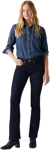 سعر ومواصفات ليفايس سروال جينز 315 بتصميم محدد للجسم وبقصة واسعة من الأسفل للنساء من لي فايس - (1 قطعة) (B0DRVPCDLG) على Amazon EG
