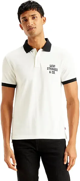 سعر ومواصفات ليفايس تيشرت بولو 01 عصري عليه عبارة "Levi Strauss & Co" للرجال من ليفايس، قطعة واحدة (B0DBG7C3KW) على Amazon EG