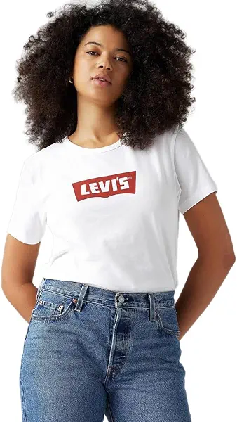 سعر ومواصفات ليفايس تيشرت مزين برسومات أيقونية مع كلمة Levi's للنساء من ليفايس (عبوة من 1 قطعة) (B08L5Q6GQZ) على Amazon EG