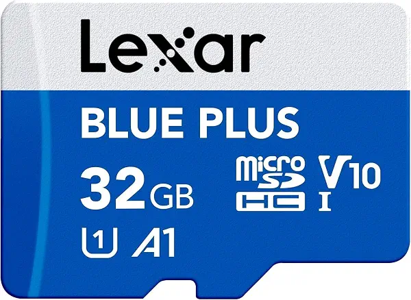سعر ومواصفات ليكسار بطاقة ذاكرة MicroSDHC بلو بلس UHS-I سعة 32GB مع محول SD (B0G5H9NFNK) على Amazon EG