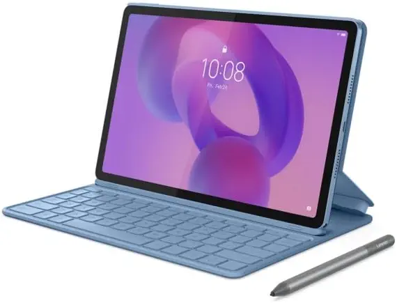 سعر ومواصفات لينوفو ايديا تاب ديمنستي 6300، ذاكرة RAM 8GB، تخزين 256GB، 11.5 انش 2.5K IPS 500 وحدة مضيئة في البكسل 90HZ، خلفية 8MP، امامية 5MP، 4 مكبرات صوت، اتصال 5G، معدن، 7040mAH، بلوتوث 5.2، كيبورد فوليو + قلم لينوفو تاب (B0FT8ZFNV4) على Amazon EG
