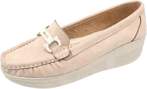 سعر ومواصفات ماديوس MADYOS closed shoes for women Flat 1cm casual closed shoe with rubber sole (B0CY8PRLBL) على Amazon EG