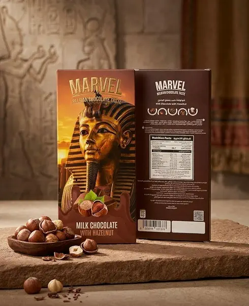 سعر ومواصفات مارفيل لوح شوكولاتة بالحليب بالبندق 90 جرام (B0GL3487JZ) على Amazon EG