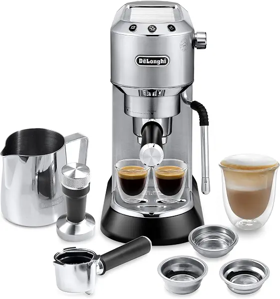 سعر ومواصفات ماكينة تحضير الاسبريسو ديديكا ارتي EC885M من ديلونجي (B09HLB4DP4) على Amazon EG