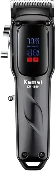 سعر ومواصفات ماكينة حلاقة الشعر موديل KM-1550 من كيمي ماكينة حلاقة شعر كهربائية احترافية قابلة لإعادة الشحن للرجال (B0DGDMRGTZ) على Amazon EG