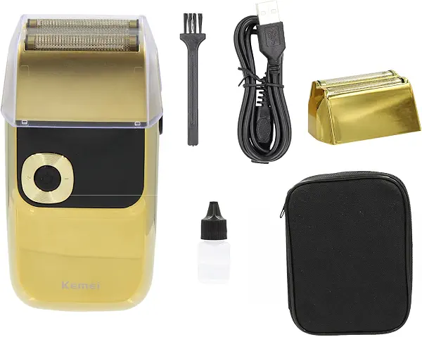 سعر ومواصفات ماكينة حلاقة كهربائية KM-2028 من كيمي، ذهبي (B09XGJ356V) على Amazon EG