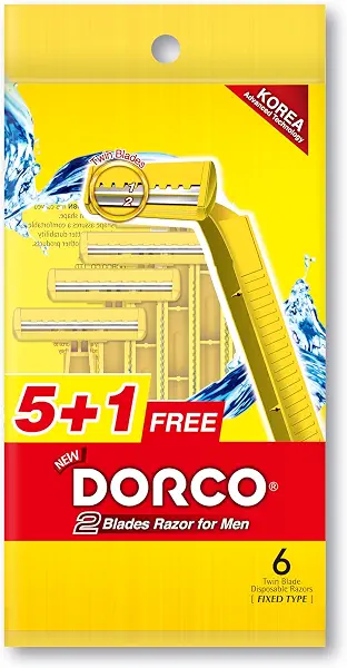 سعر ومواصفات ماكينة حلاقة مزدوجة بشفرة مزدوجة 5+1 من دوركو، اصفر (B0CQJWGK4P) على Amazon EG